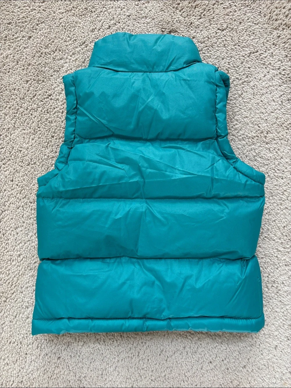 Kids Teal Blue Puffer Vest - Lightweight Sleeveless Jacket